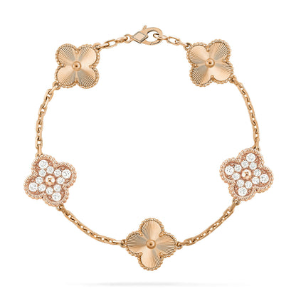 [lume Jewelry]New  CLOVER 5 MOTIF LASER BRACELET COLLECTION