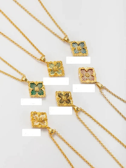 [lume Jewelry] B.C.L SMALL SIZE ENAMEL NECKLACE£¨Various colors)