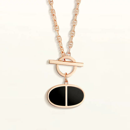 ¡®lume Jewelry¡¯CHAINE VERSO BLACK CERAMIC NECKLACE