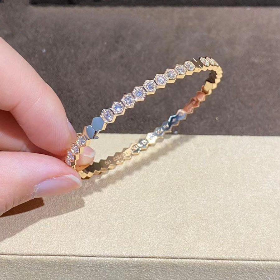 ¡®lume Jewelry¡¯BEE LOVE GOLD BRACELET FULL DIAMOND