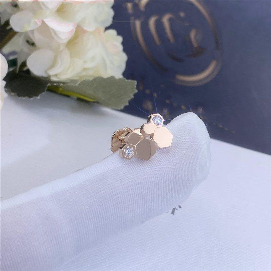 ¡®lume Jewelry¡¯BEE LOVE PINK GOLD DIAMOND EARRINGS