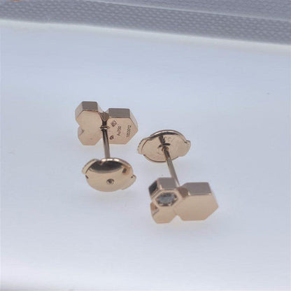 ¡®lume Jewelry¡¯BEE LOVE PINK GOLD DIAMOND EARRINGS