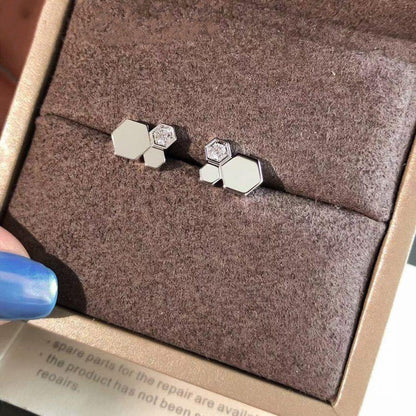 ¡®lume Jewelry¡¯BEE LOVE SILVER DIAMOND EARRINGS