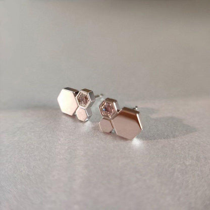 ¡®lume Jewelry¡¯BEE LOVE SILVER DIAMOND EARRINGS
