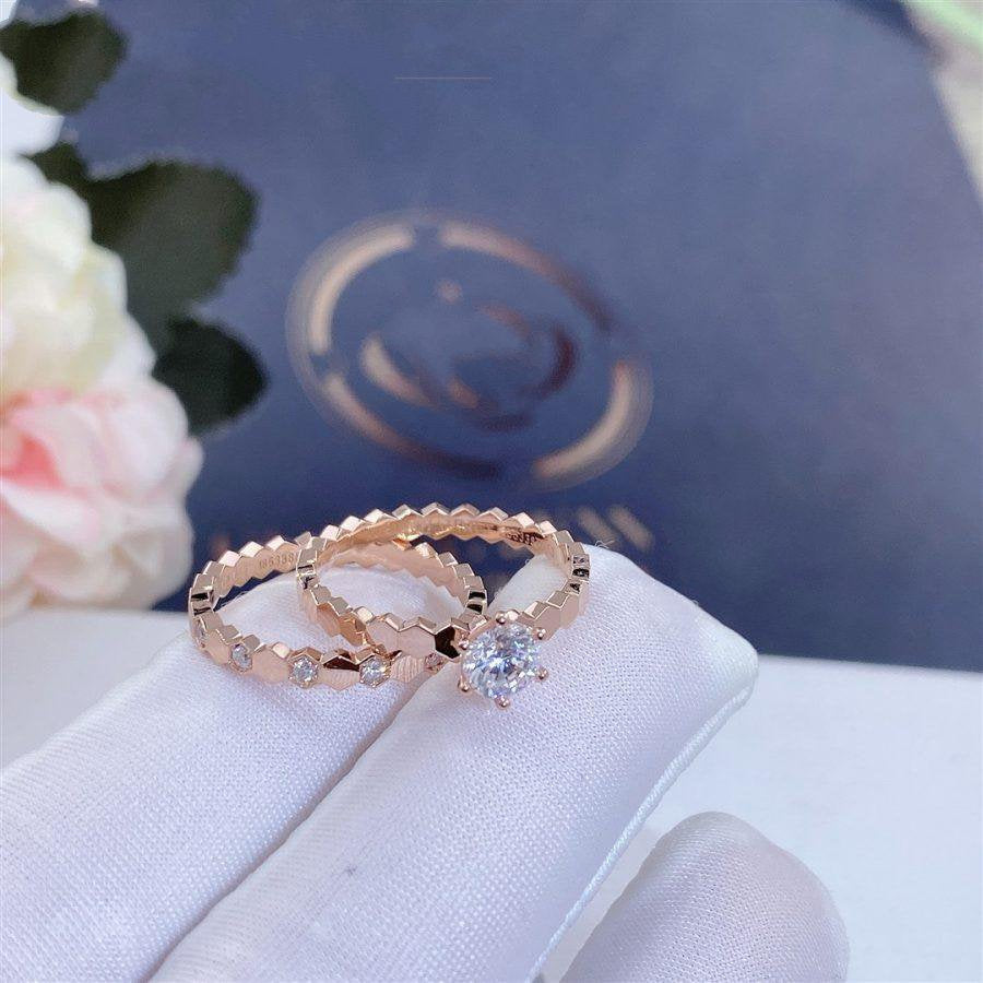 ¡®lume Jewelry¡¯BEE LOVE RING PINK GOLD 1 DIAMOND