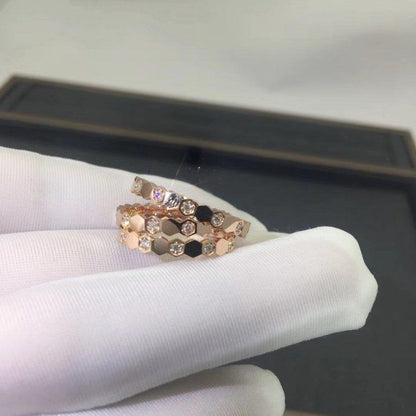 ¡®lume Jewelry¡¯BEE LOVE RING PINK GOLD DIAMOND
