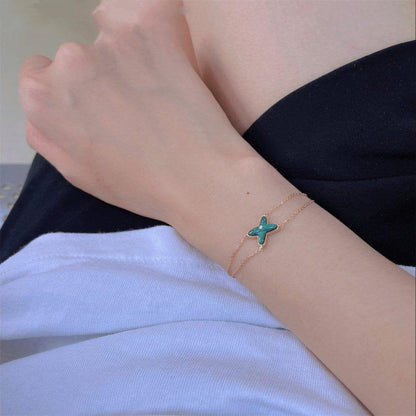 ¡®lume Jewelry¡¯JEUX BRACELET MALACHITE PINK GOLD 1 DIAMOND