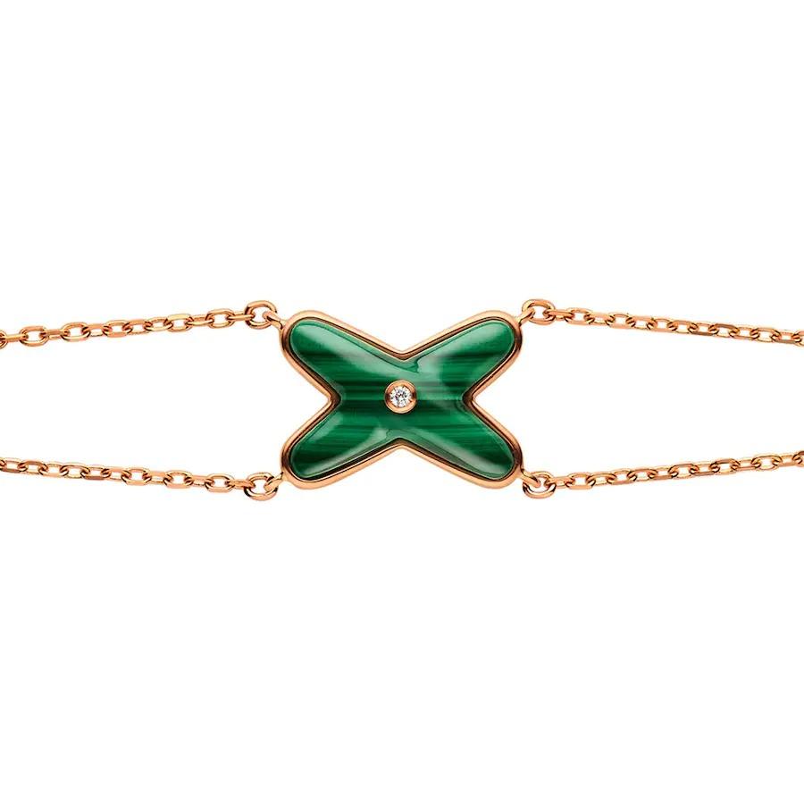 ¡®lume Jewelry¡¯JEUX BRACELET MALACHITE PINK GOLD 1 DIAMOND