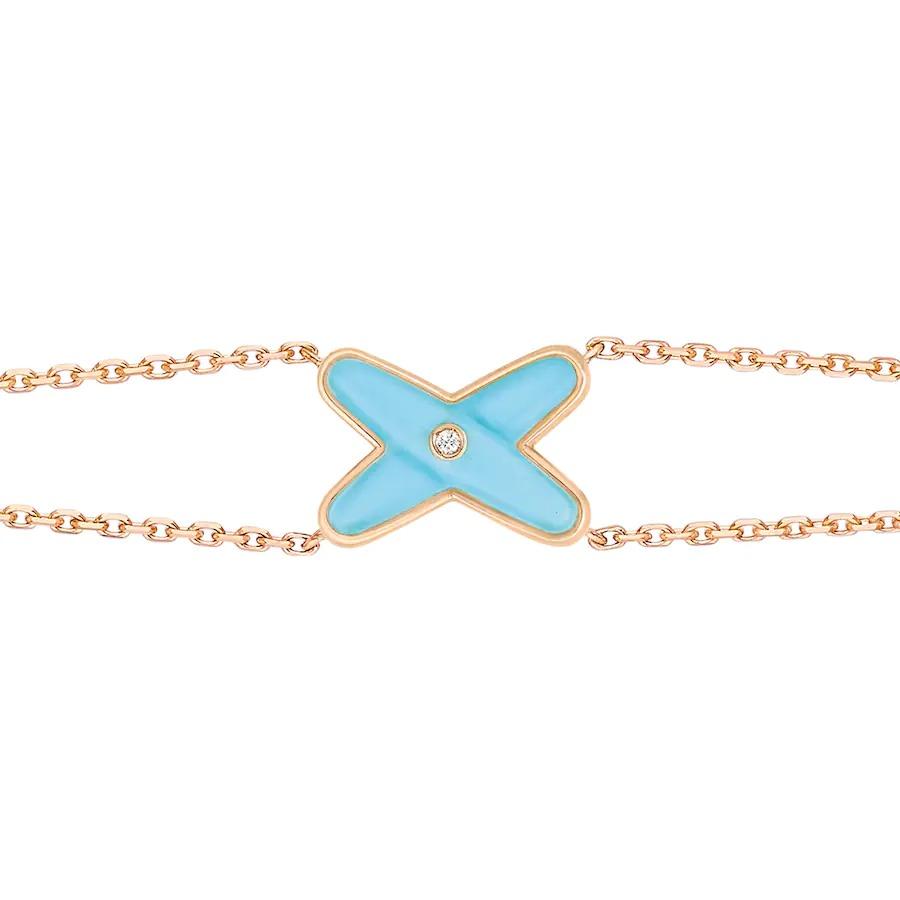 ¡®lume Jewelry¡¯JEUX BRACELET TURQUOISE PINK GOLD 1 DIAMOND