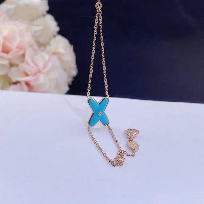 ¡®lume Jewelry¡¯JEUX BRACELET TURQUOISE PINK GOLD 1 DIAMOND
