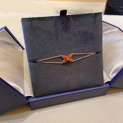 ¡®lume Jewelry¡¯JEUX BRACELET CARNELIAN PINK GOLD 1 DIAMOND