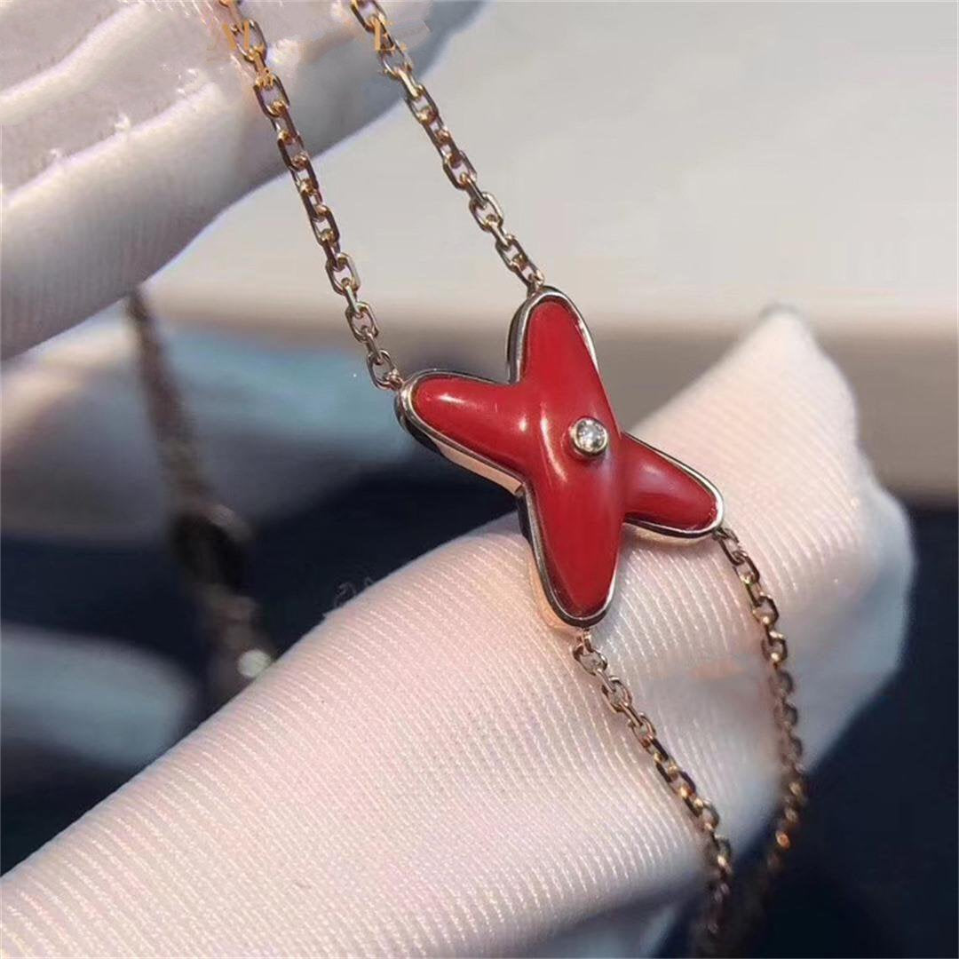 ¡®lume Jewelry¡¯JEUX BRACELET CARNELIAN PINK GOLD 1 DIAMOND