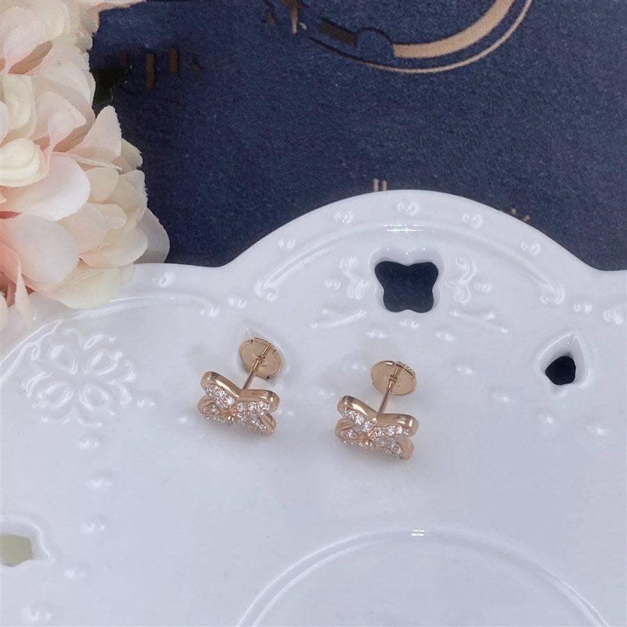 ¡®lume Jewelry¡¯JEUX DE PINK GOLD DIAMOND EARRINGS