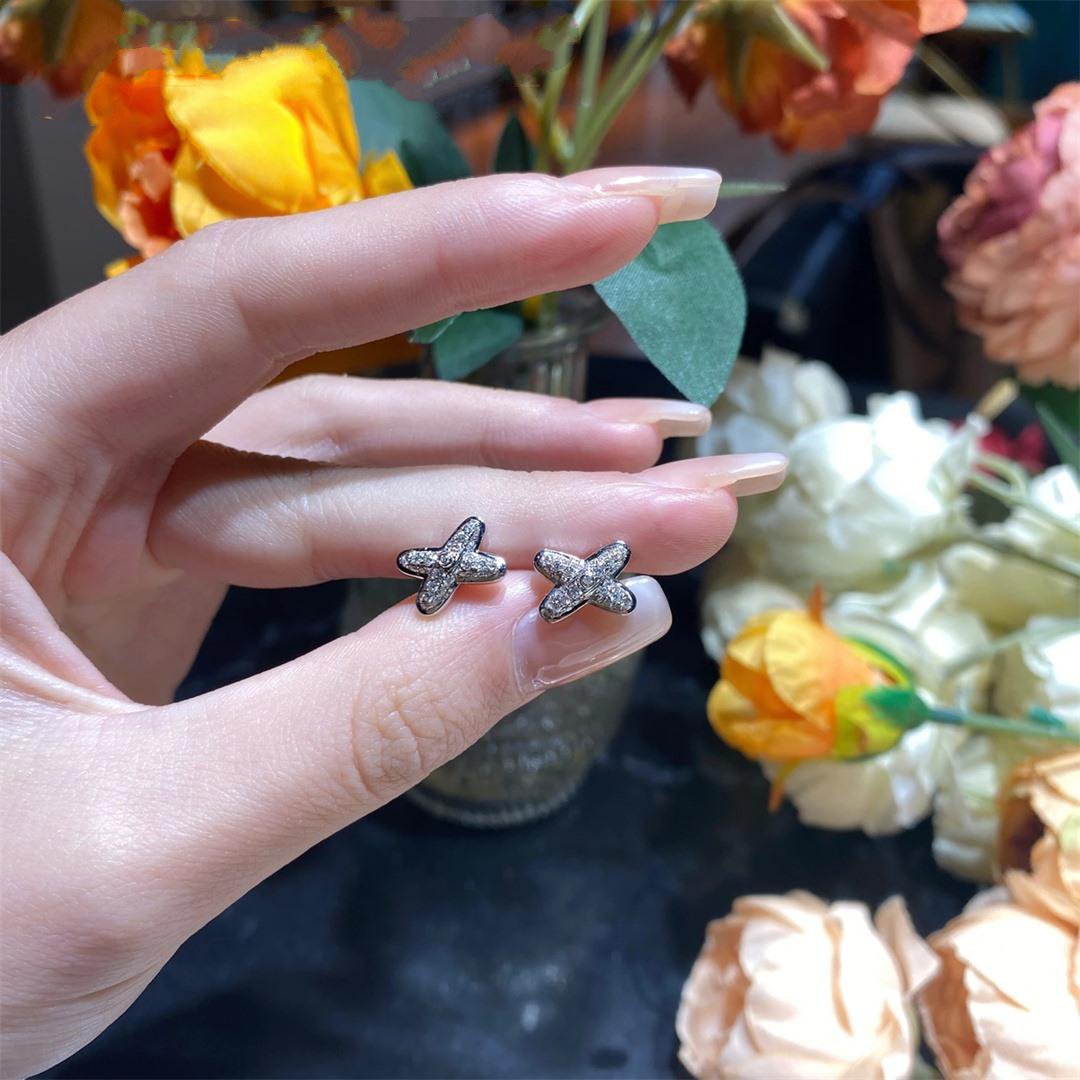 ¡®lume Jewelry¡¯JEUX DE SILVER DIAMOND EARRINGS