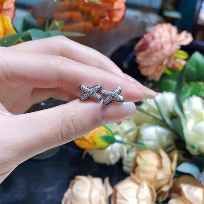 ¡®lume Jewelry¡¯JEUX DE SILVER DIAMOND EARRINGS