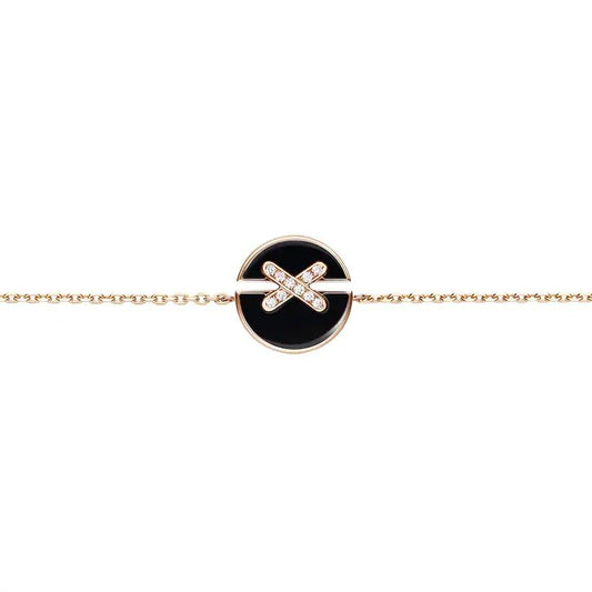 ¡®lume Jewelry¡¯JEUX DE BRACELET ONYX PINK GOLD DIAMOND