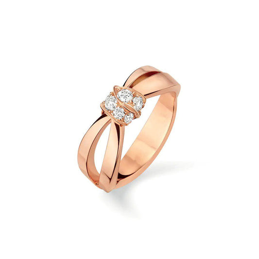 ¡®lume Jewelry¡¯LIENS RING PINK GOLD DIAMOND