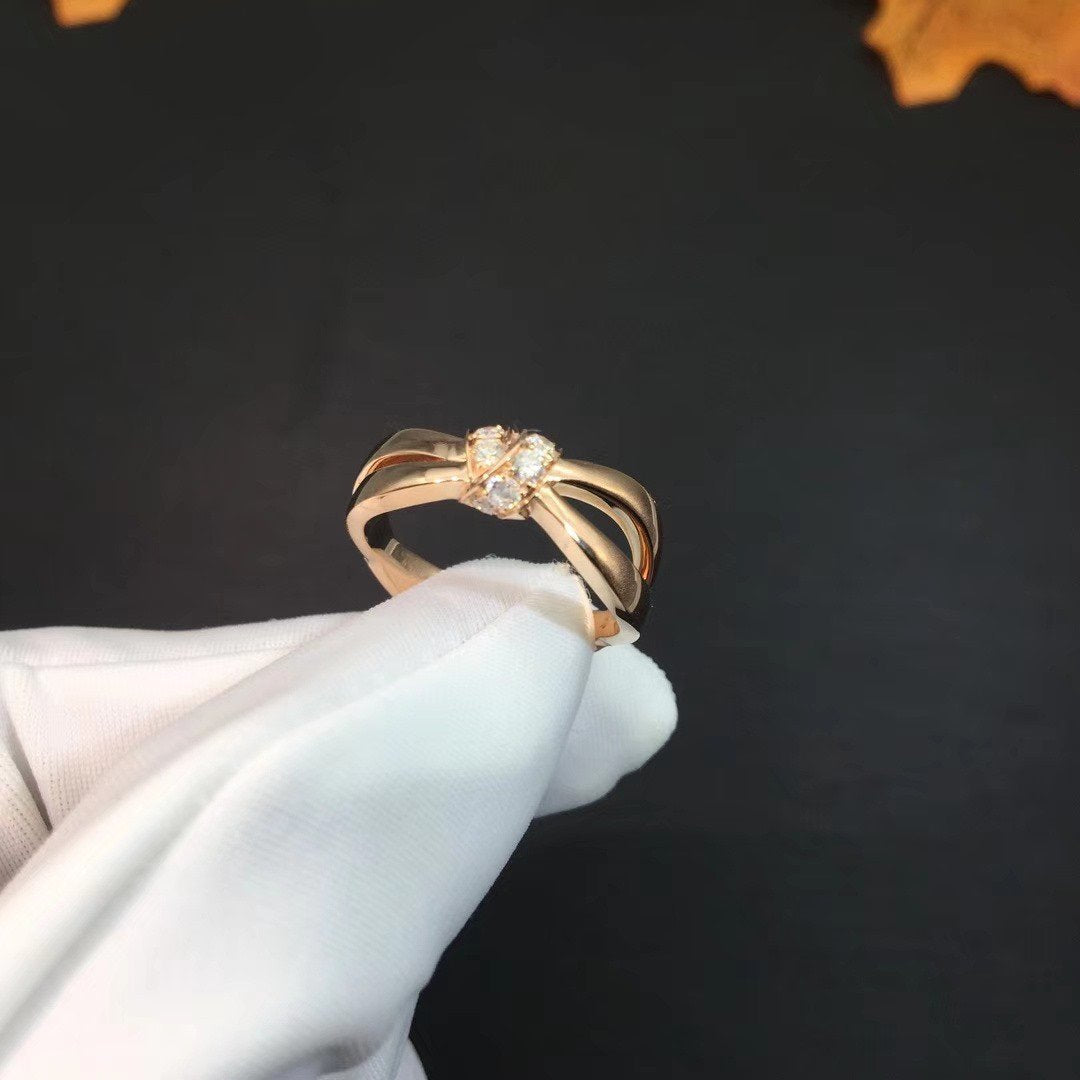 ¡®lume Jewelry¡¯LIENS RING PINK GOLD DIAMOND