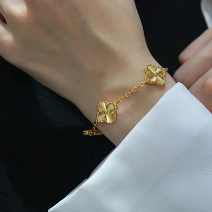 [lume Jewelry]New  CLOVER 5 MOTIF LASER BRACELET COLLECTION