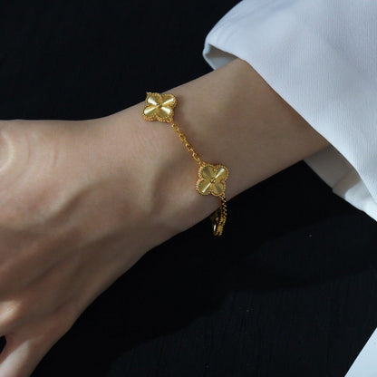 [lume Jewelry]New  CLOVER 5 MOTIF LASER BRACELET COLLECTION