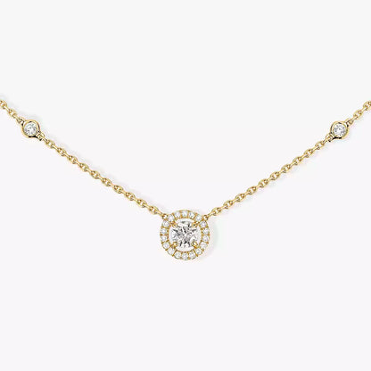 [lume Jewelry]Diamond Necklace 0,20ct Brilliant Shape Joy