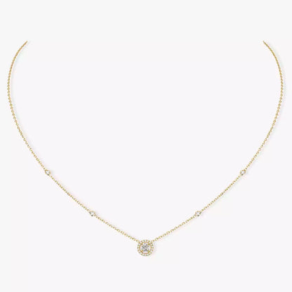 [lume Jewelry]Diamond Necklace 0,20ct Brilliant Shape Joy