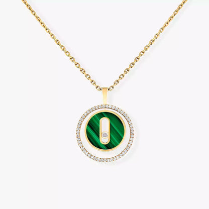 [lume Jewelry]Lucky Move Diamond Necklace in Rose Gold and White Mother-of-Pearl