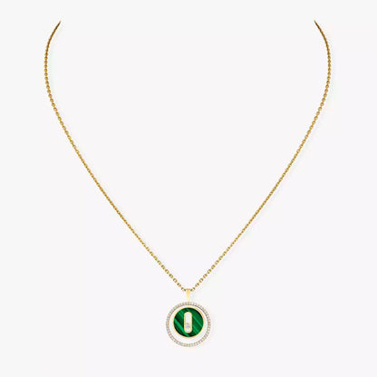 [lume Jewelry]Lucky Move Diamond Necklace in Rose Gold and White Mother-of-Pearl