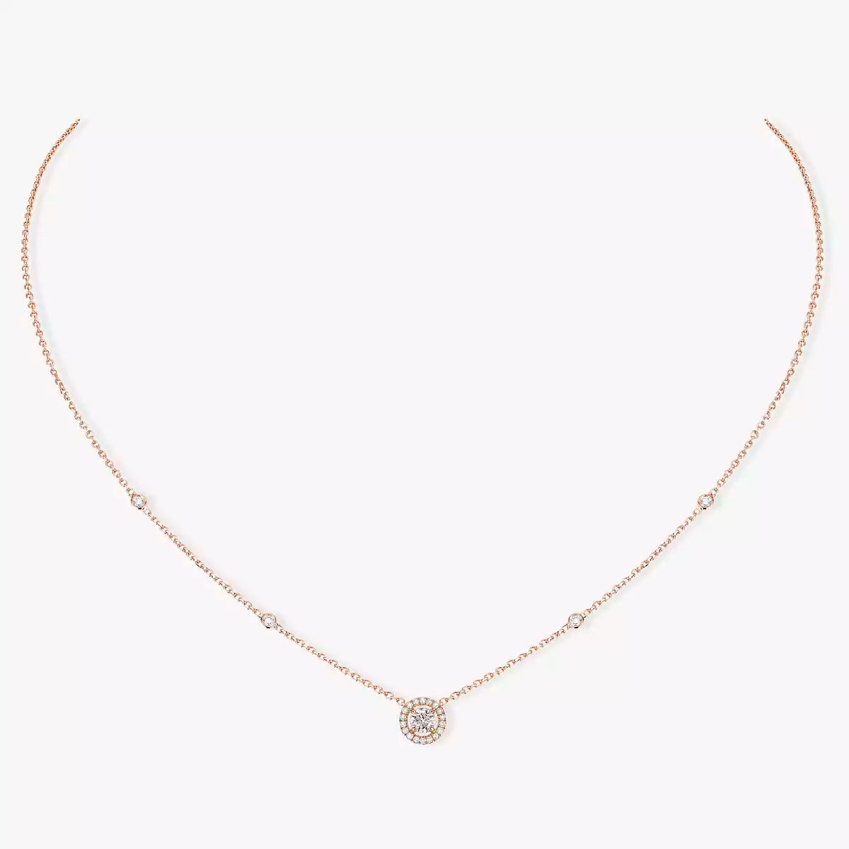 [lume Jewelry]Diamond Necklace 0,20ct Brilliant Shape Joy