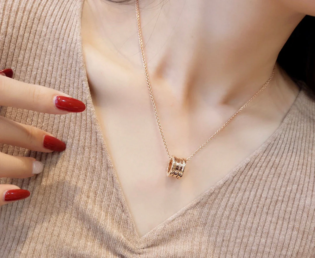[lume Jewelry]ZERO 1 PINK GOLD NECKLACE