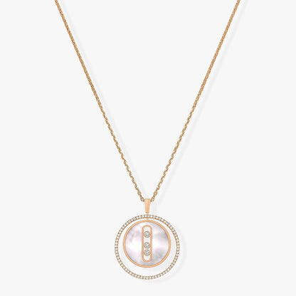 [lume Jewelry]LUCKY MOVE MM NACRE BLANCHE DIAMOND NECKLACE