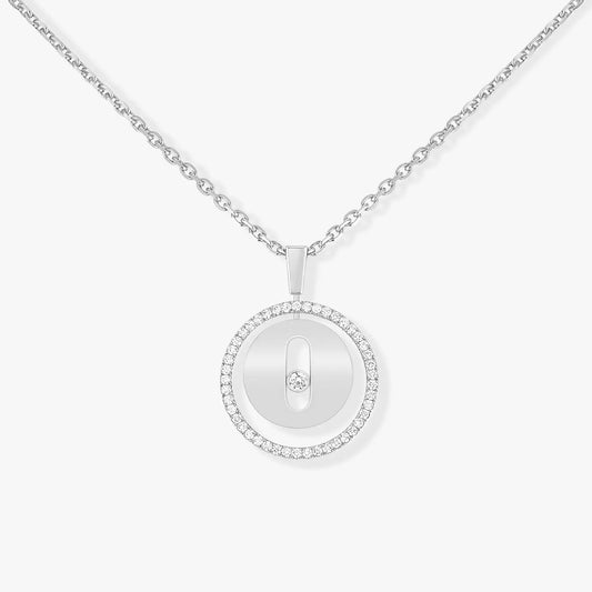 [lume Jewelry]LUCKY MOVE PM NECKLACE SILVER DIAMOND