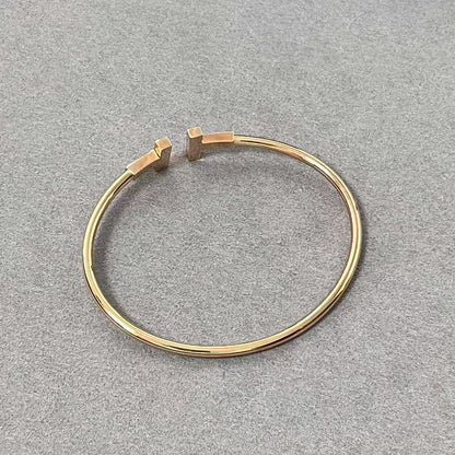 [lume Jewelry] T House Double T Open Bangle