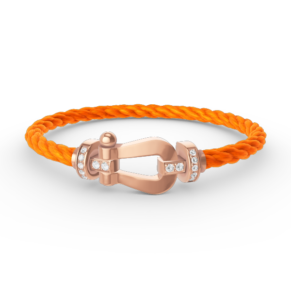 ¡®lume Jewelry¡¯FORCE LARGE HORSESHOE HALF DIAMOND BRACELET ROSE GOLD