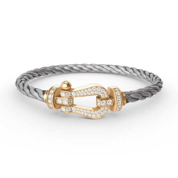 ¡®lume Jewelry¡¯FORCE LARGE HORSESHOE FULL DIAMOND BRACELET GOLD