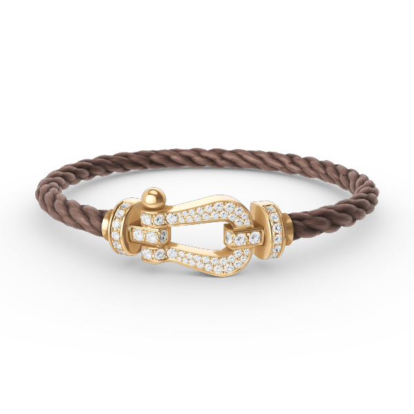 ¡®lume Jewelry¡¯FORCE LARGE HORSESHOE FULL DIAMOND BRACELET GOLD