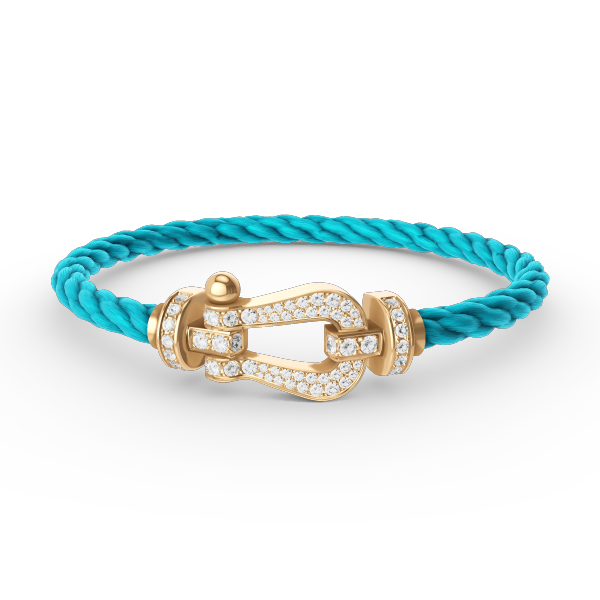 ¡®lume Jewelry¡¯FORCE LARGE HORSESHOE FULL DIAMOND BRACELET GOLD