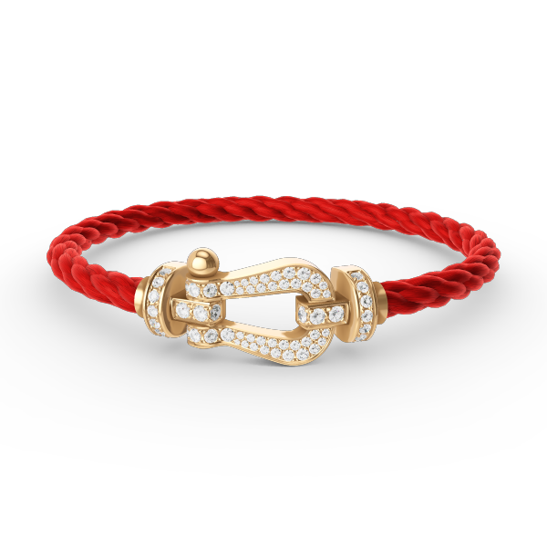 ¡®lume Jewelry¡¯FORCE LARGE HORSESHOE FULL DIAMOND BRACELET GOLD