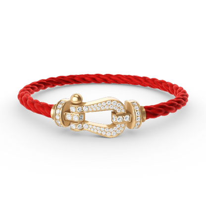 ¡®lume Jewelry¡¯FORCE LARGE HORSESHOE FULL DIAMOND BRACELET GOLD