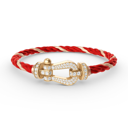 ¡®lume Jewelry¡¯FORCE LARGE HORSESHOE FULL DIAMOND BRACELET GOLD