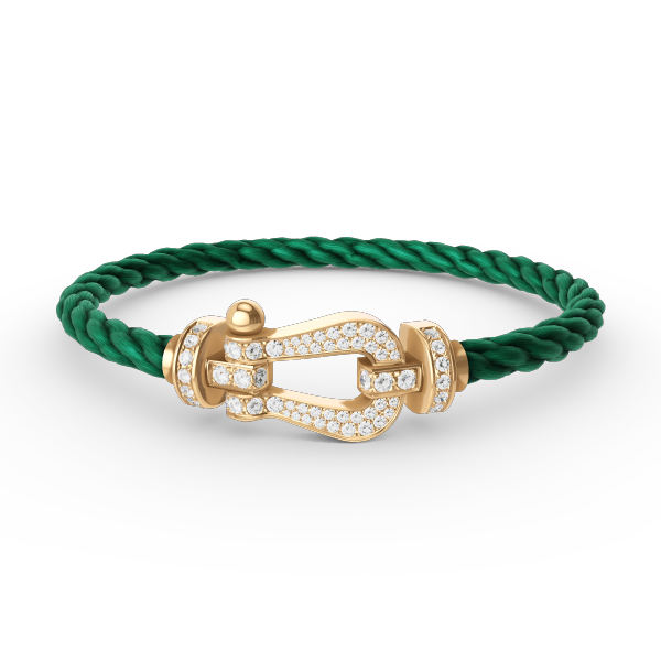¡®lume Jewelry¡¯FORCE LARGE HORSESHOE FULL DIAMOND BRACELET GOLD