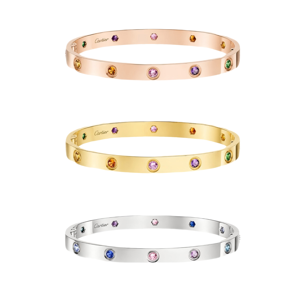 [lume Jewelry]2026 RAINBOW LOVE BRACELET 6.1MM  10 DIAMONDS