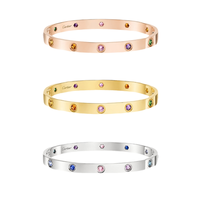 [lume Jewelry]2026 RAINBOW LOVE BRACELET 6.1MM  10 DIAMONDS