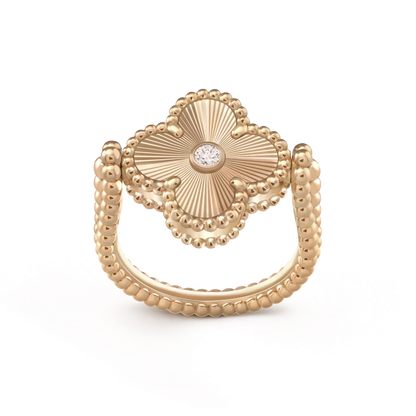 ¡®lume Jewelry¡¯CLOVER RIVERSIBLE ROSE GOLD RING