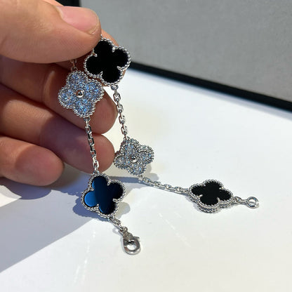 [lume Jewelry]New CLOVER 5 MOTIF ONYXS BRACELET COLLECTION