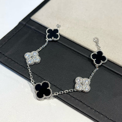 [lume Jewelry]New CLOVER 5 MOTIF ONYXS BRACELET COLLECTION