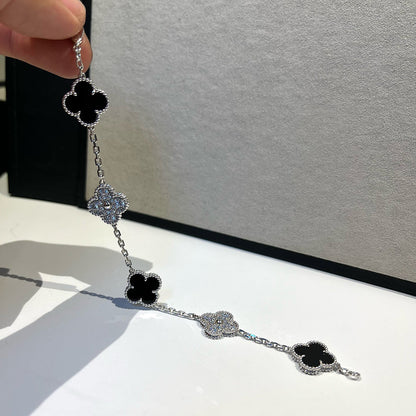 [lume Jewelry]New CLOVER 5 MOTIF ONYXS BRACELET COLLECTION