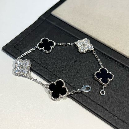 [lume Jewelry]New CLOVER 5 MOTIF ONYXS BRACELET COLLECTION
