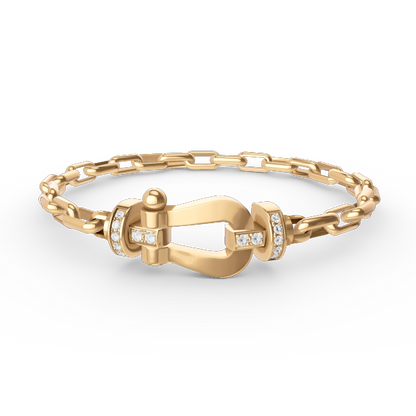 ¡®lume Jewelry¡¯FORCE LARGE HORSESHOE CLASP  METAL BRACELET