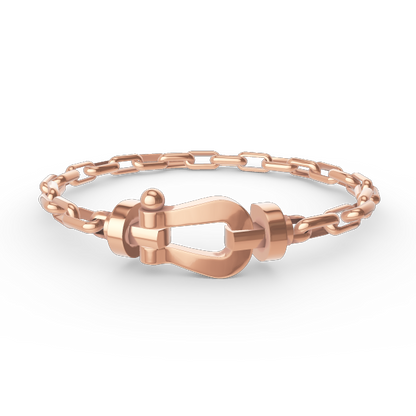 ¡®lume Jewelry¡¯FORCE LARGE HORSESHOE CLASP  METAL BRACELET